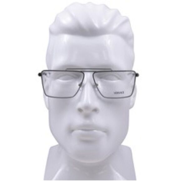 Versace NWT VE1295 1433 Black Matte Pilot Unisex Eyeglasses - Picture 5 of 12